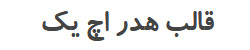 نمونه h1