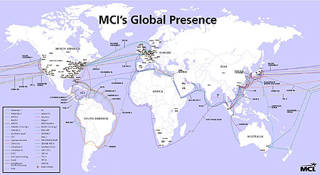 شبکه MCI’s Global Presence